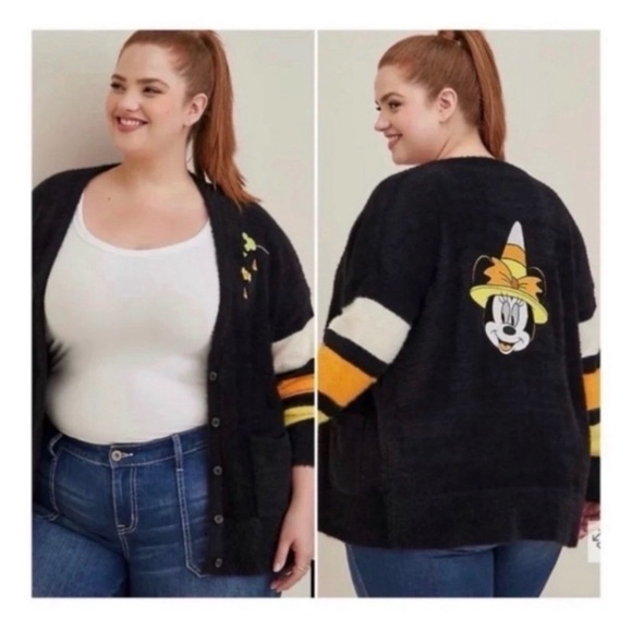 TORRID Disney Halloween Minnie Mouse Cardigan Sweater - Picture 2 of 12